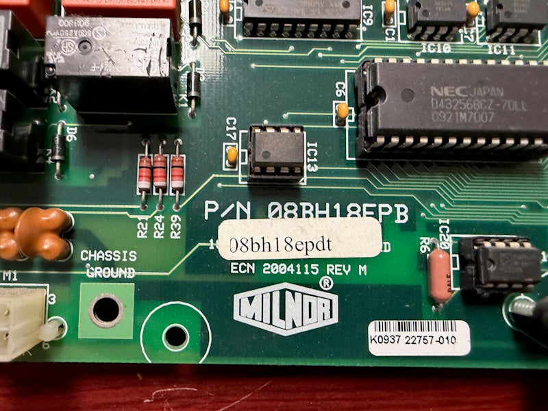 Milnor Control board 08BH18EPDT 188 PROCESSOR EP+ BOARD [Used]