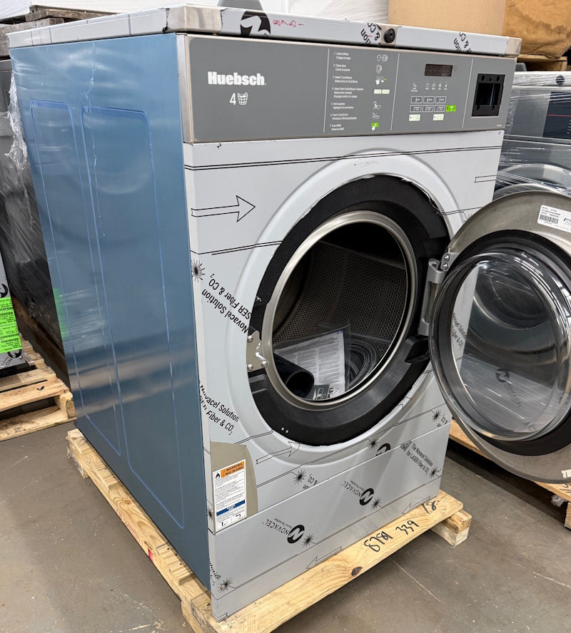 Huebsch HCT040 Front Load Washer 40Lb 200-240V 50-60Hz 1/3Ph SS Card Re OPL 2025[Open Box]