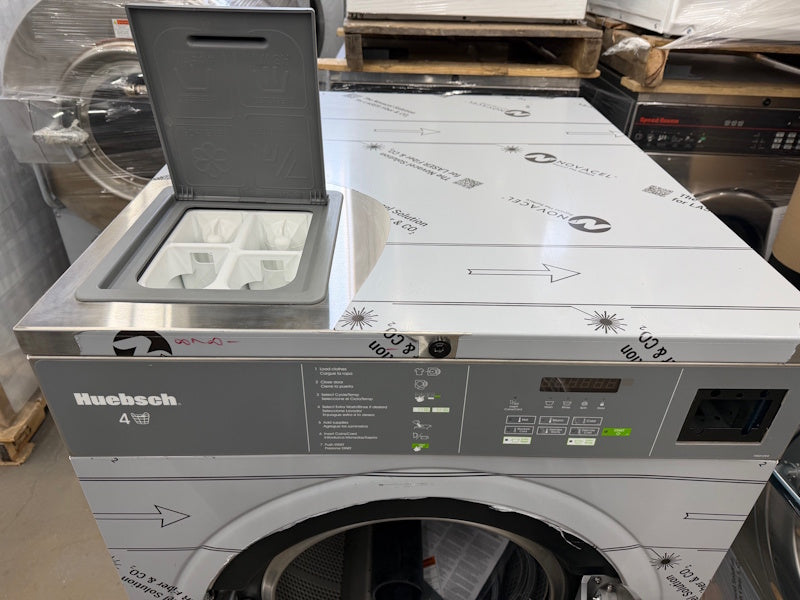 Huebsch HCT040 Front Load Washer 40Lb 200-240V 50-60Hz 1/3Ph SS Card Re OPL 2025[Open Box]