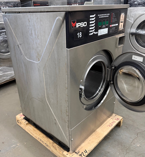 Ipso WE73C 18Lb Commercial Front Load Washer 240V 60Hz 3Ph Coin Op 2006 [Used]
