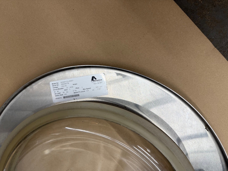 SQ Huebsch F8150501 Washer Assembly Door 40/50/60 gray SC60 for 60Lb [Used]