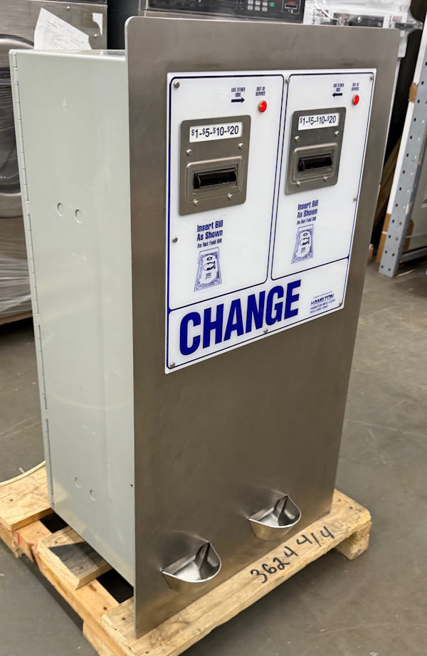 Hamilton DRS-XE Change machine Accepts $1-$20 for parts or not works