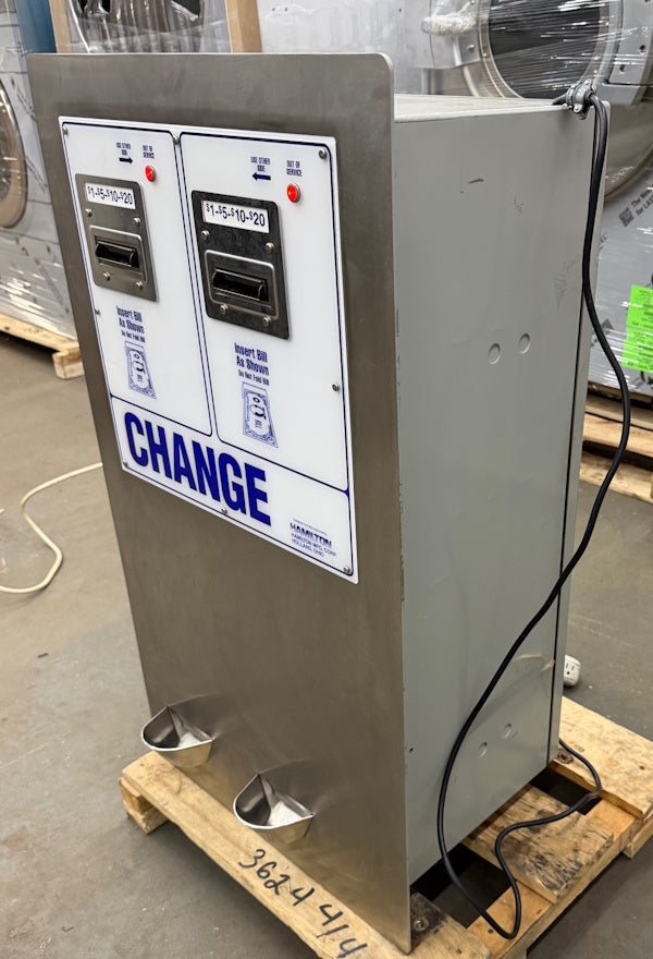 Hamilton DRS-XE Change machine Accepts $1-$20 for parts or not works