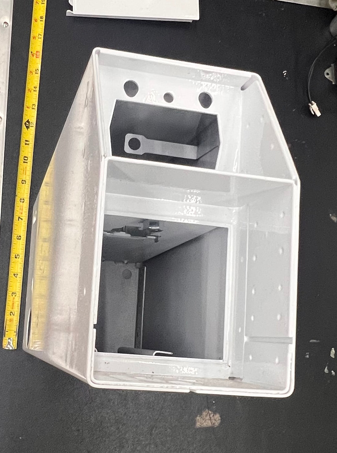 Speed Queen Dryer/Washer Coin Box Meter Case Housing Coin Slide White. P/N: #803575WP[Used]