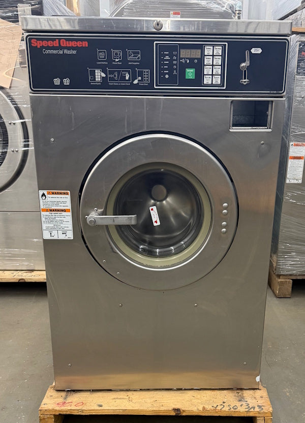 Speed Queen SC20 Front Load Washer 20Lb 208-240V 60Hz 3Ph Coin Op 2006[Used]
