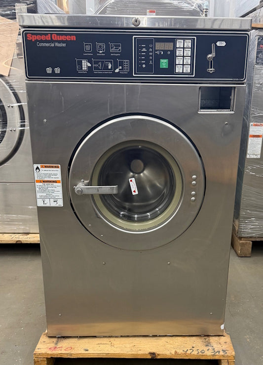 Speed Queen SC20 Front Load Washer 20Lb 208-240V 60Hz 3Ph Coin Op 2006[Used]