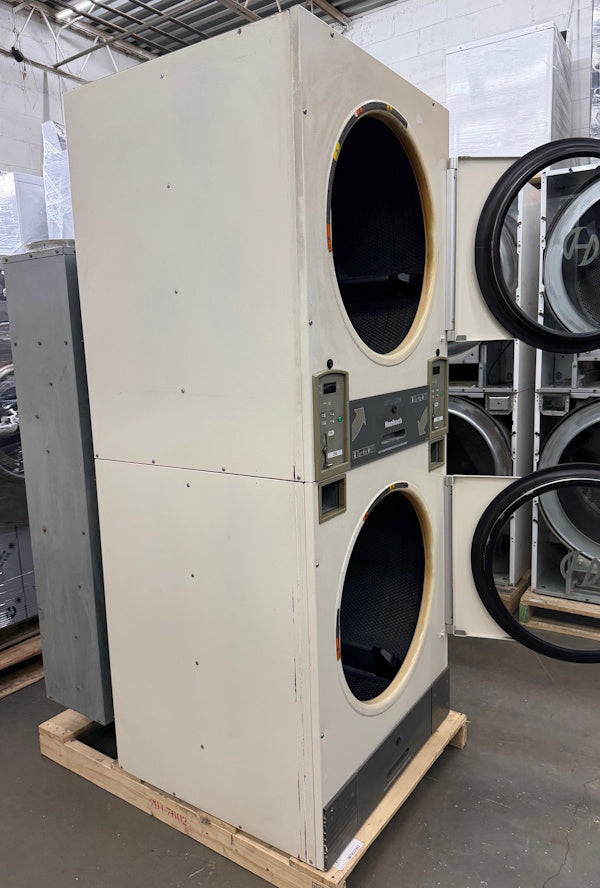 Huebsch 30Lb Stack Dryer HTT30N Gas 120V 60Hz White Coin Operated [Used]