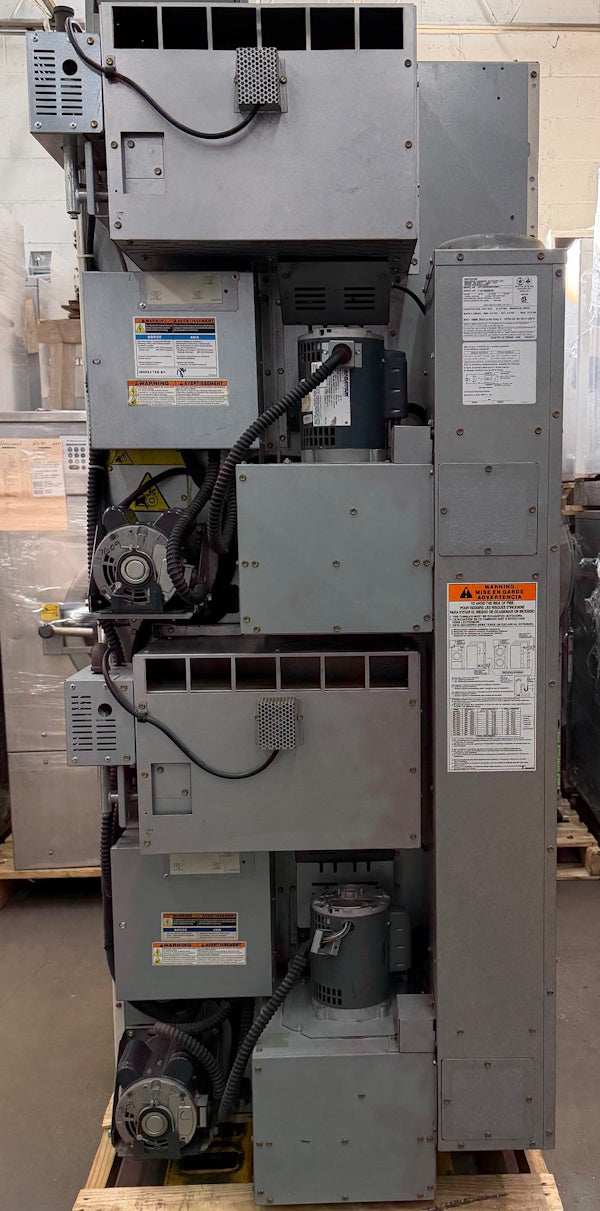 Huebsch 30Lb Stack Dryer HTT30N Gas 120V 60Hz Stainless Steel Coin Op[Used]