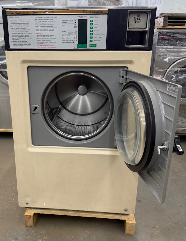 Wascomat W125ES Triple Load Washer 35Lb 208-240V 3Ph 60Hz Coin Op [Used]