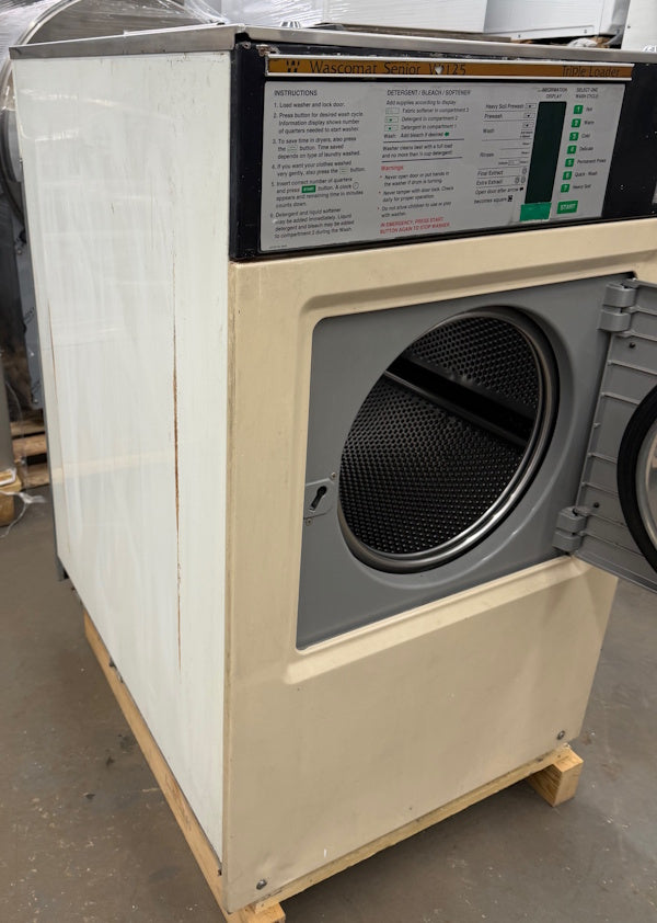 Wascomat W125ES Triple Load Washer 35Lb 208-240V 3Ph 60Hz Coin Op [Used]