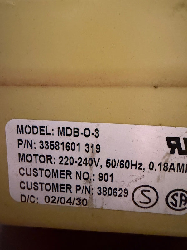 Speed Queen F380629 Washer Drain Valve DR 3 NO J-LIP .18A 220V [Used]