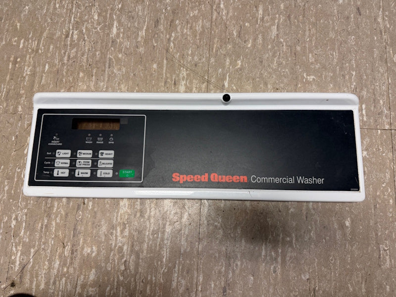 Speed Queen Alliance Control Panel Assembly and Overlay Washer 203994 (Used)