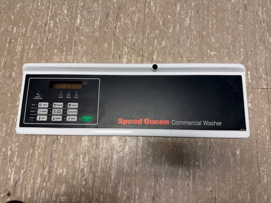Speed Queen Alliance Control Panel Assembly and Overlay Washer 203994 (Used)