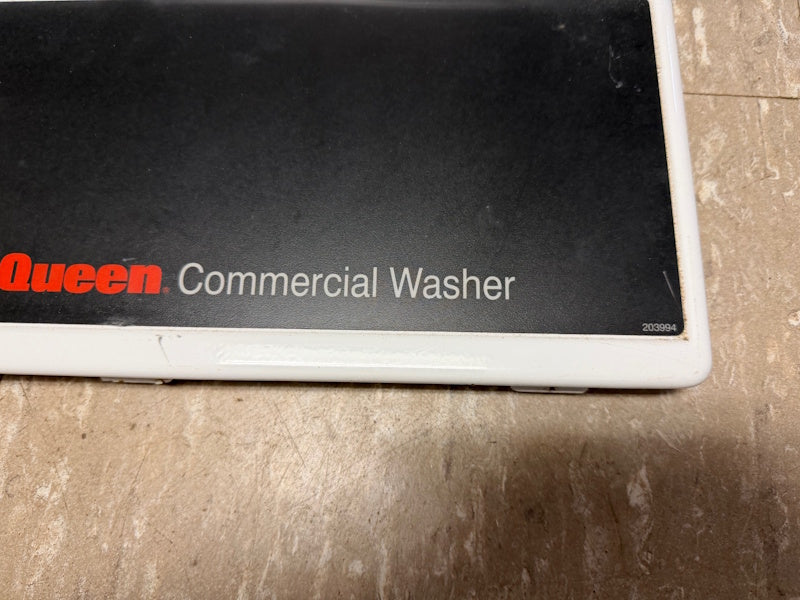 Speed Queen Alliance Control Panel Assembly and Overlay Washer 203994 (Used)