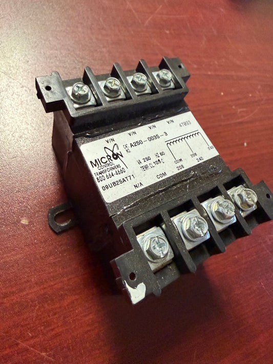 Milnor Micron Control Transformer 09UB25AT71 250VAC 60Hz  [Used]