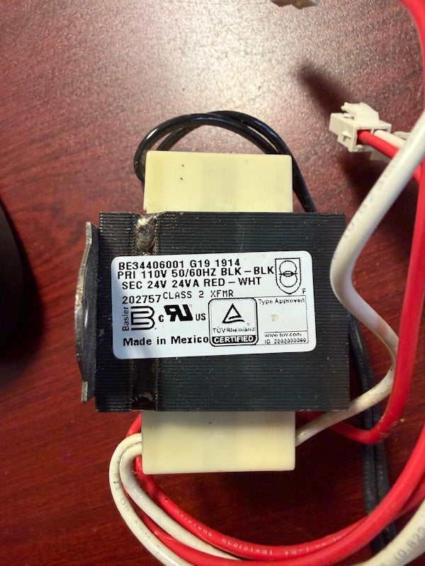 Washer/Dryer Transformer 110V 50/60Hz 24V-24VA BE34406001 [Used]