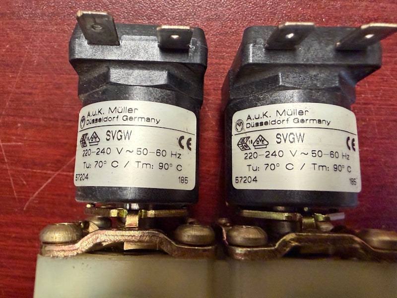 Auk Muller, 57204, Washer Inlet Valve 2-WAY 220-240V/50-60Hz [Used]
