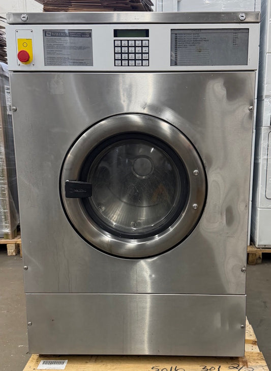 Maytag MFR50PN Front Load Washer Stainless 50Lb 208-240V 60Hz 3Ph OPL 2015[Used]