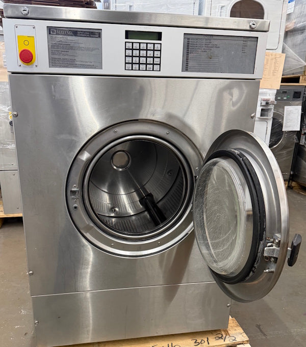 Maytag MFR50PN Front Load Washer Stainless 50Lb 208-240V 60Hz 3Ph OPL 2015[Used]