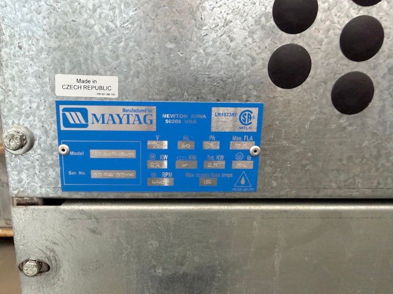 Maytag MFR50PN Front Load Washer Stainless 50Lb 208-240V 60Hz 3Ph OPL 2015[Used]