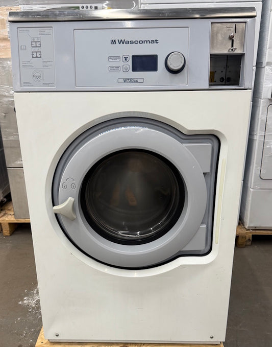 Wascomat W730cc Front Load Washer 30Lb 120V 60Hz 1Ph OPL Hotel Coin Op 2016[Used]