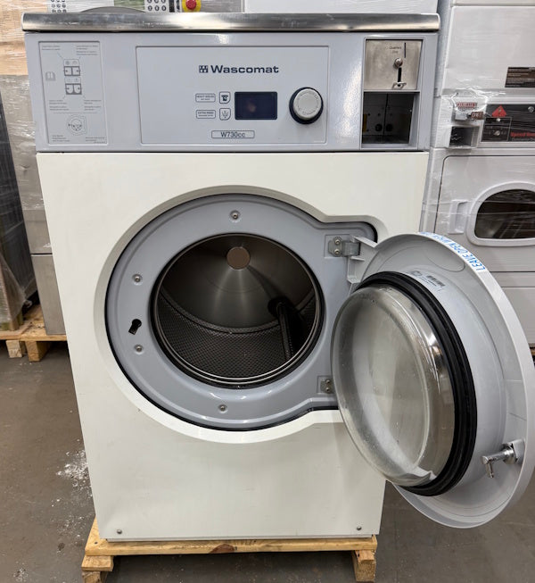 Wascomat W730cc Front Load Washer 30Lb 120V 60Hz 1Ph OPL Hotel Coin Op 2016[Used]