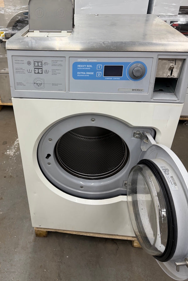 Wascomat W630 Front Load Washer 30Lb 120V 60Hz 1Ph OPL Hotel Coin Op 2010[Used]