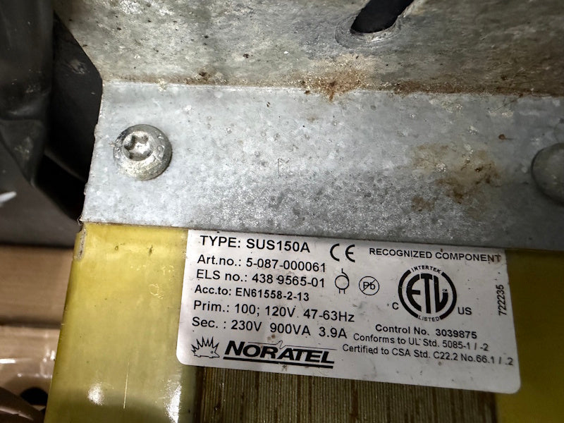 Wascomat 438 9565-01 Transformer 100, 120v 47-63Hz / 230V 900VA [Used]