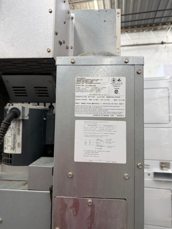 Huebsch 30Lb Stack Dryer HTT30N Gas 120V 60Hz White CardRe OPL [Used]
