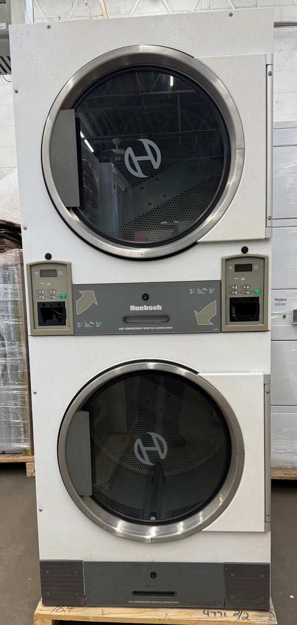 Huebsch 30Lb Stack Dryer HTT30N Gas 120V 60Hz White CardRe OPL [Used]