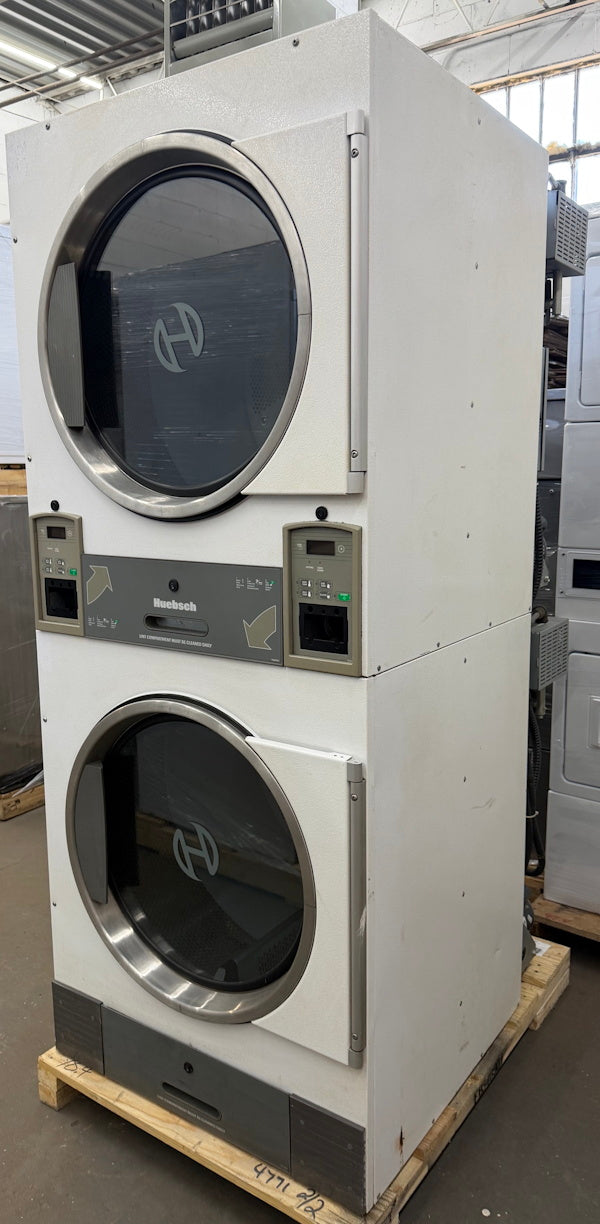 Huebsch 30Lb Stack Dryer HTT30N Gas 120V 60Hz White CardRe OPL [Used]
