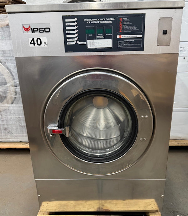 Ipso WE181C 40Lb Commercial Front Load Washer 240V 60Hz 3Ph OPL 1999 [Used]