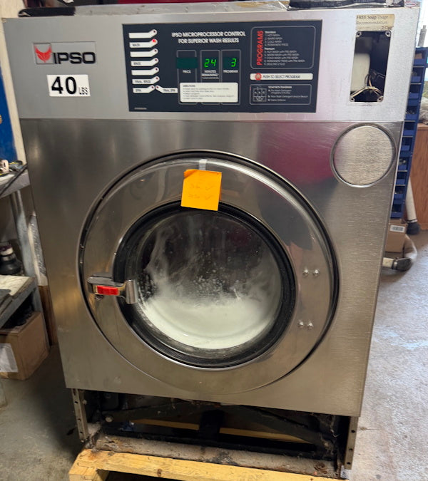 Ipso WE181C 40Lb Commercial Front Load Washer 240V 60Hz 3Ph OPL 1999 [Used]