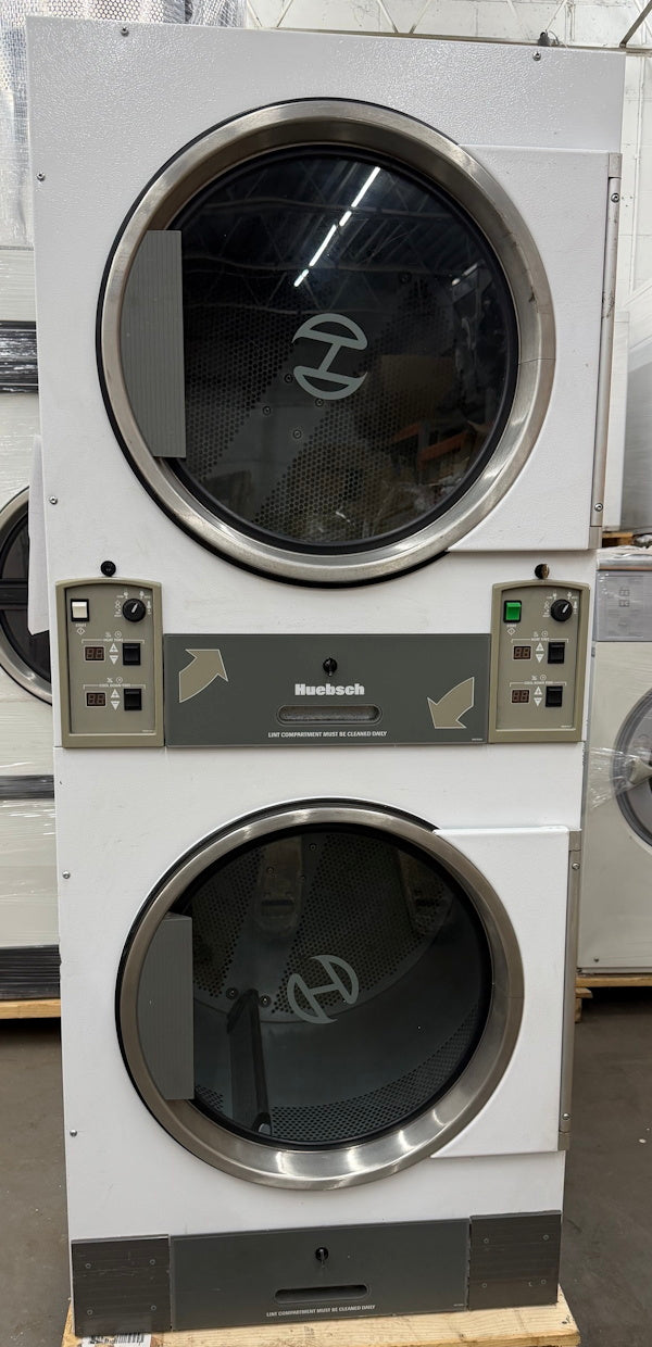Huebsch 30Lb Stack Gas Dryer HTT30NQ 120V 60Hz White OPL 2008 [Used]