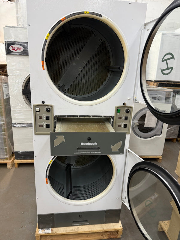 Huebsch 30Lb Stack Gas Dryer HTT30NQ 120V 60Hz White OPL 2008 [Used]