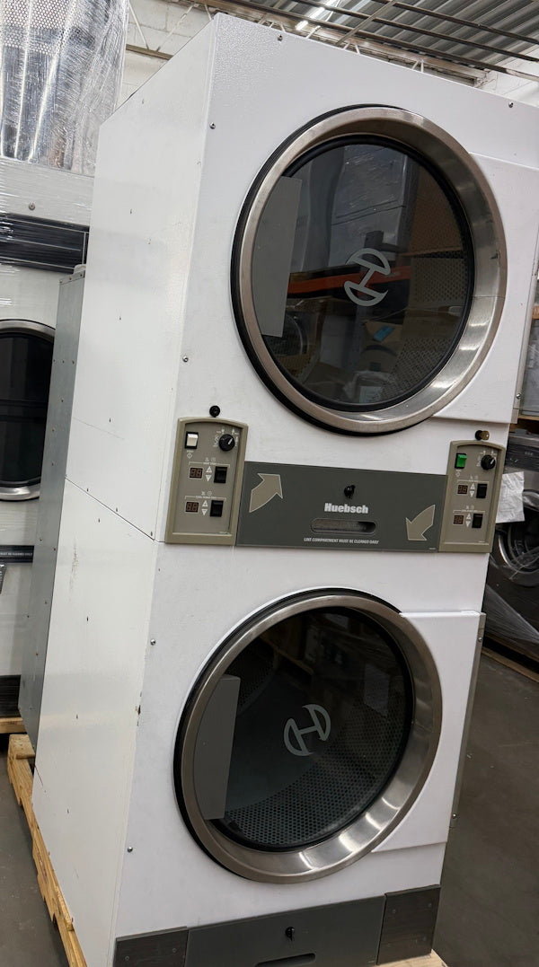 Huebsch 30Lb Stack Gas Dryer HTT30NQ 120V 60Hz White OPL 2008 [Used]