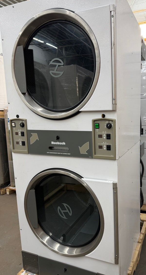 Huebsch 30Lb Stack Gas Dryer HTT30NQ 120V 60Hz White OPL 2008 [Used]