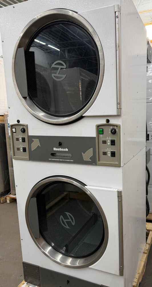 Huebsch 30Lb Stack Gas Dryer HTT30NQ 120V 60Hz White OPL 2008 [Used]