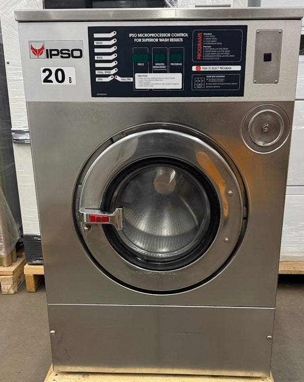 Ipso WE73 18Lb Commercial Front Load Washer 240V 60Hz 3Ph OPL CardRe [Used]