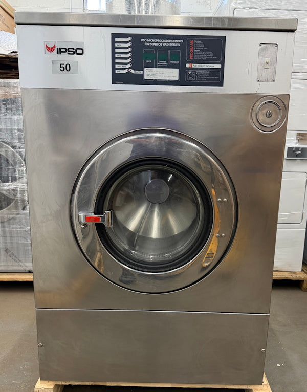 Ipso WE234 50Lb Commercial Front Load Washer 240V 60Hz 3Ph OPL CardRe [Used]