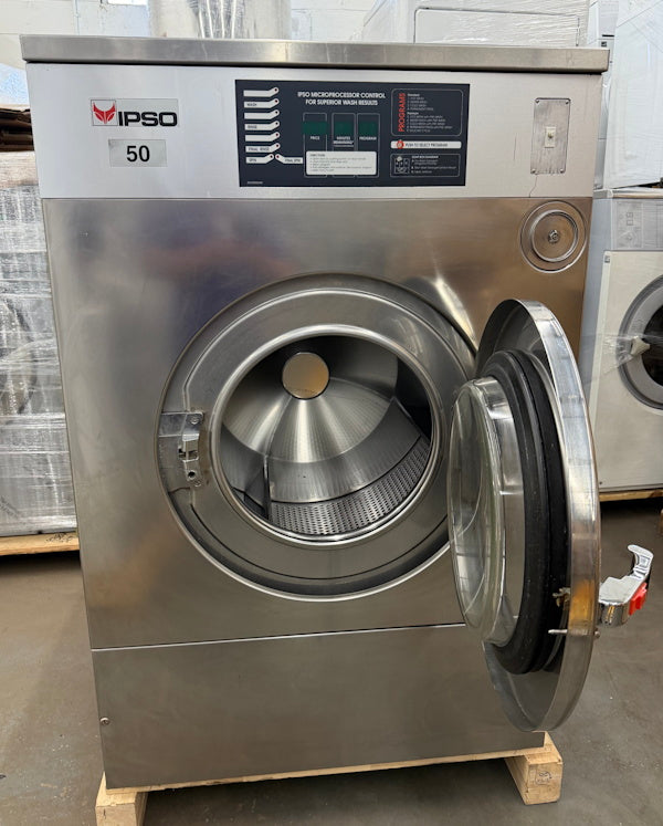 Ipso WE234 50Lb Commercial Front Load Washer 240V 60Hz 3Ph OPL CardRe [Used]