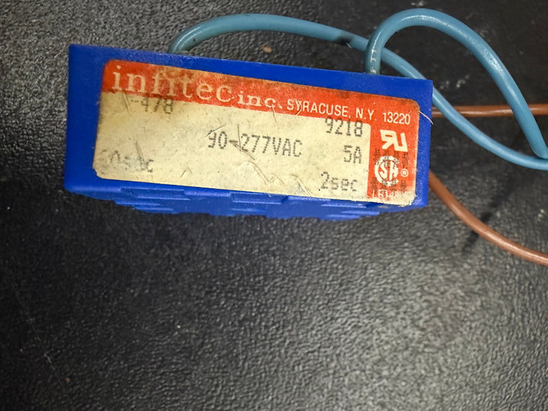 Unimac Washer Time Delay W/Term OFF: 60Sec & ON: 2Sec F330335P [Used]