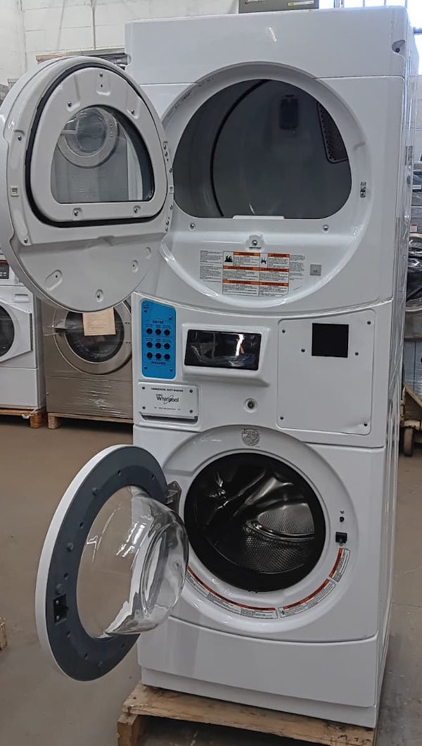 Whirlpool CET9100GQ white commercial combo washer / electric dryer OPL[Open Box]