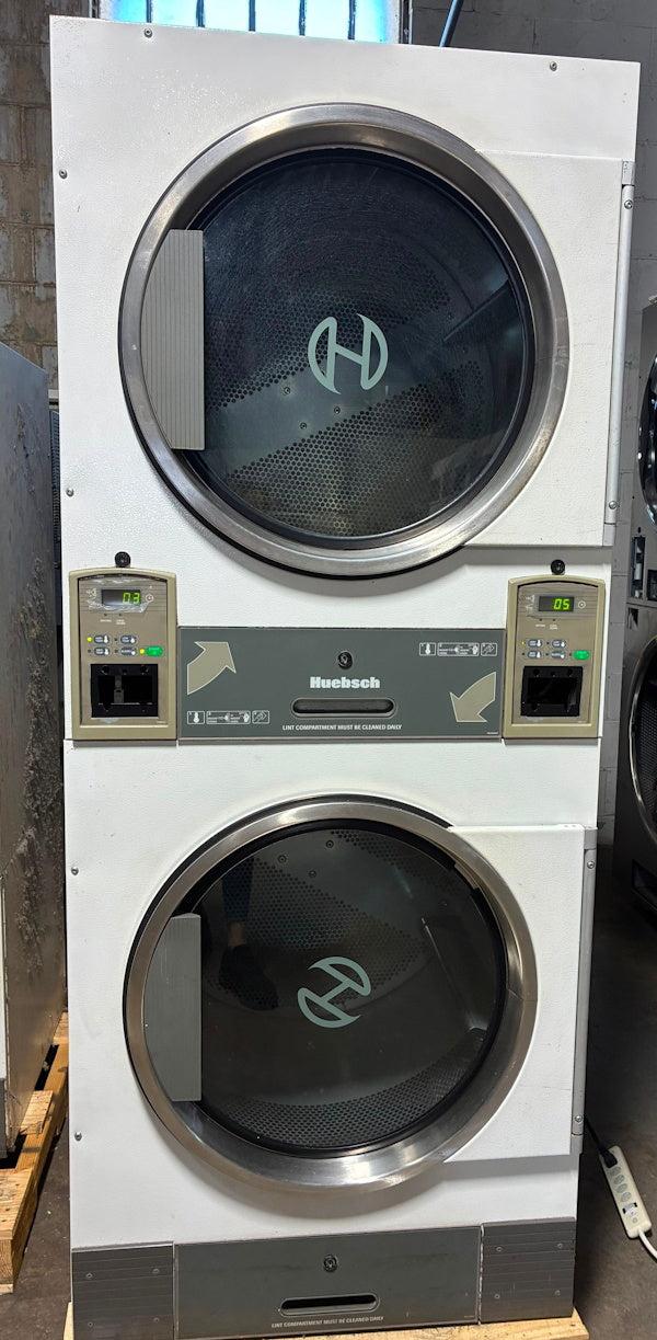 Huebsch 30Lb Stack Dryer HTT30N Gas 120V 60Hz White CardRe OPL [Used]