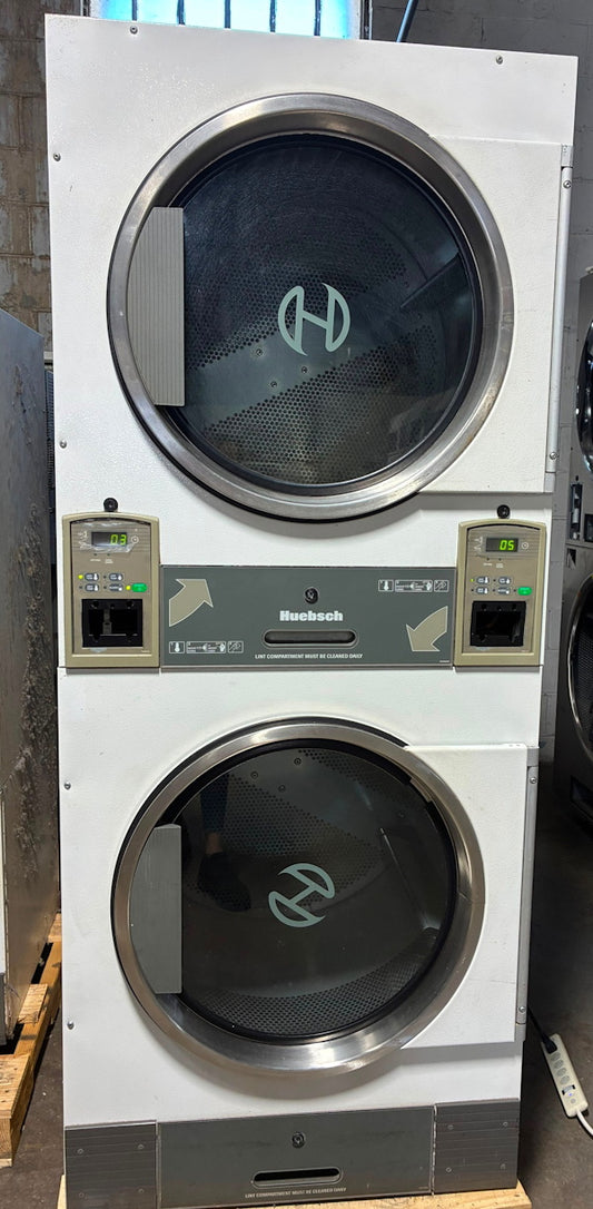 Huebsch 30Lb Stack Dryer HTT30N Gas 120V 60Hz White CardRe OPL [Used]