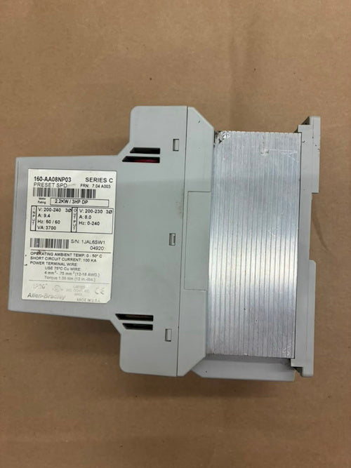 SQ Washer F370857 Inverter Drive 3HP DP 160-AA08NP03 Allen-Bradley [Used]
