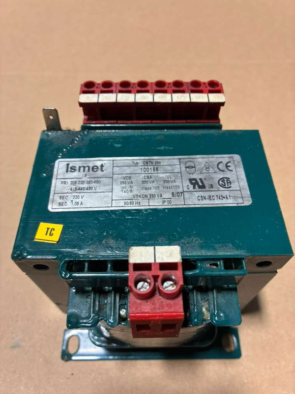 TRANSFORMER ISMET CSTN250 Pri 208-230-380-400-415-440-480v Sec 230V[Used]