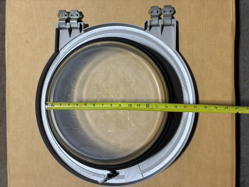 Wascomat Door + Glass ASSY w/Hinge & Knob for Washer FL W640 4321827-01[Used]