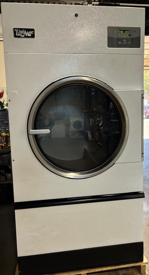 Unimac 75Lb UT075N Gas Dryer White 240v 3Ph 60Hz OPL Hotel [Used]