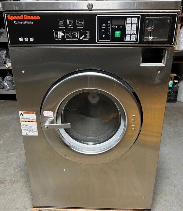 Speed Queen SC30 Front Load Washer 30Lb 208-240V 60Hz 3Ph Coin Op 2008[Used]